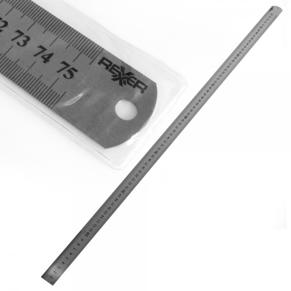 Werkstattlineal (doppelseitige Skala 705 mm) Lineal Stahlmaßstab Arbeitslineal